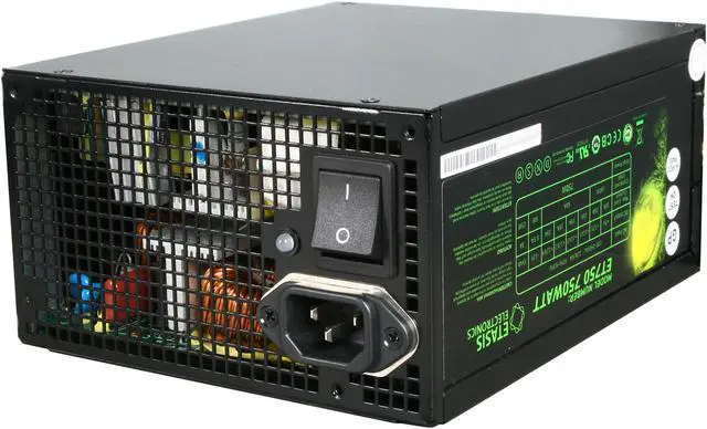 Main image of ETASIS ET750 True 750W, Max 850W ATX12V / EPS12V SLI Certified CrossFire Ready Active PFC Power Supply