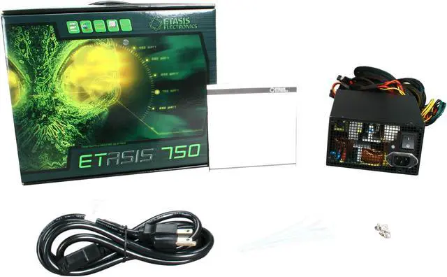 Alt view image 6 of 6 - ETASIS ET750 True 750W, Max 850W ATX12V / EPS12V SLI Certified CrossFire Ready Active PFC Power Supply