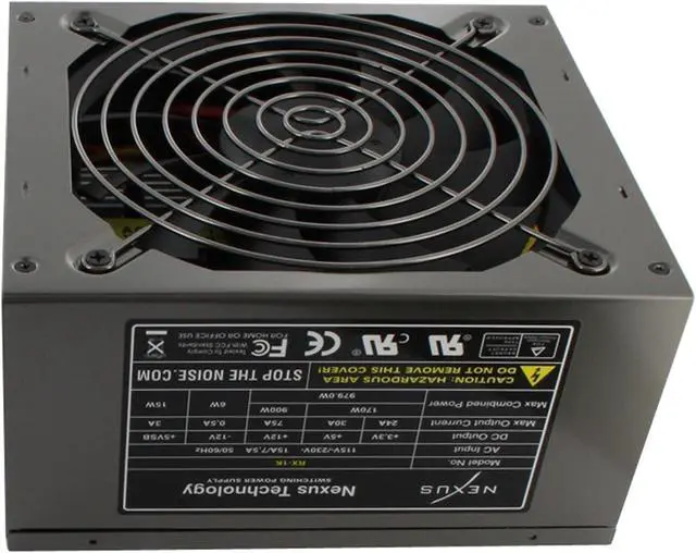 Alt view image 6 of 11 - Nexus RX-1K 1000 W ATX 2.2 80 PLUS Certified Modular Active PFC Tranquillity Power Supply