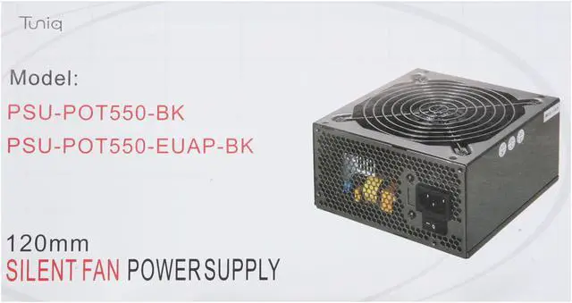 Alt view image 9 of 10 - Tuniq Potency PSU-POT550-BK 550 W ATX12V / EPS12V SLI Ready CrossFire Ready 80 PLUS Certified Active PFC Power Supply