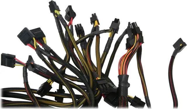 Alt view image 7 of 11 - Tuniq Ripper PSU-RIP1000W-BK 1000 W ATX12V / EPS12V SLI Certified CrossFire Ready 80 PLUS BRONZE Certified Active PFC Power Supply