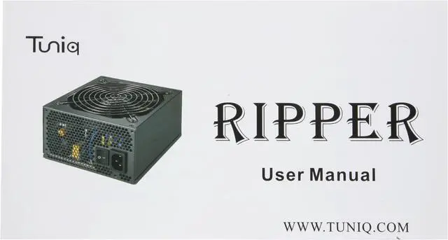 Alt view image 10 of 11 - Tuniq Ripper PSU-RIP1000W-BK 1000 W ATX12V / EPS12V SLI Certified CrossFire Ready 80 PLUS BRONZE Certified Active PFC Power Supply