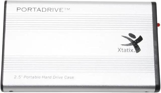 Alt view image 2 of 5 - Xtatix XCA-PD1 Aluminum 2.5" Silver USB 2.0 External Enclosure
