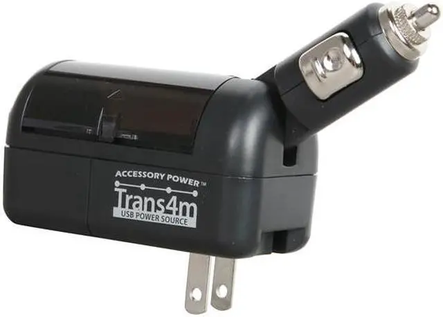 Alt view image 2 of 18 - Accessory Power TRANS4M Universal AC Wall / DC Car Dual USB Travel Charger w/ Micro-USB Charge Cable for Samsung , Motorola , HTC , iPod , iPhone Smartphones and More (CH-TRANS4M)