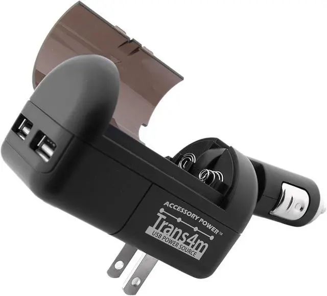Alt view image 11 of 18 - Accessory Power TRANS4M Universal AC Wall / DC Car Dual USB Travel Charger w/ Micro-USB Charge Cable for Samsung , Motorola , HTC , iPod , iPhone Smartphones and More (CH-TRANS4M)