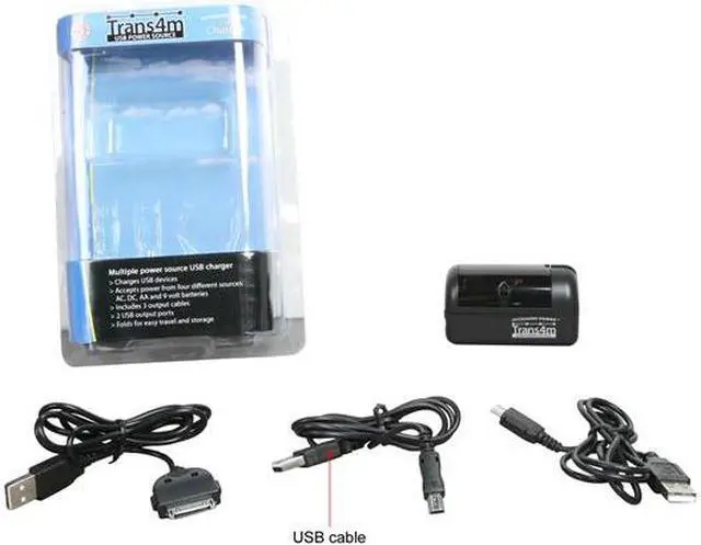 Alt view image 9 of 18 - Accessory Power TRANS4M Universal AC Wall / DC Car Dual USB Travel Charger w/ Micro-USB Charge Cable for Samsung , Motorola , HTC , iPod , iPhone Smartphones and More (CH-TRANS4M)