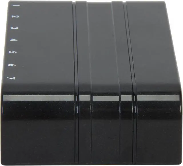 Alt view image 3 of 6 - Tek Republic TUH-2700 USB 2.0 7 Port Hub with Power Adapter