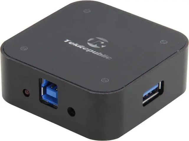 Main image of Tek Republic TUH-3400 Aluminum USB 3.0 4 Port Hub with 3A Power Adapter
