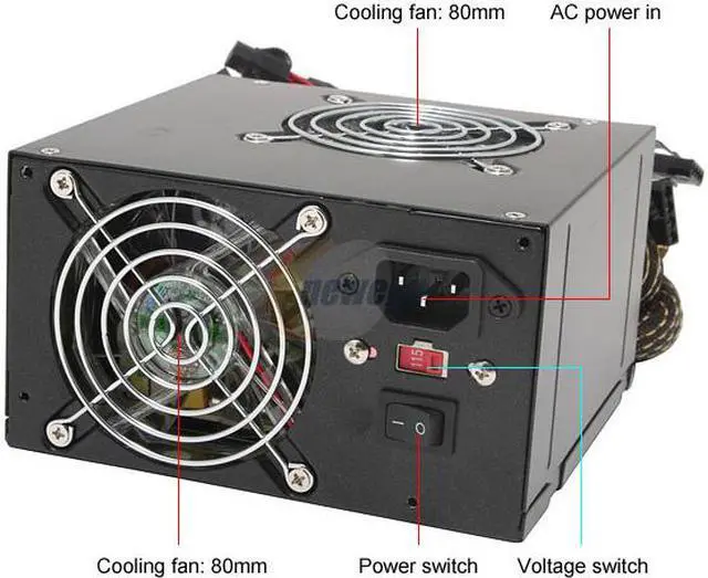 Alt view image 2 of 10 - MSI TurboStream 460W 460W BTX SLI Ready  Active PFC Power Supply