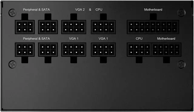 Alt view image 5 of 16 - MSI - MPG A850GF PCIE 5.0, 80 GOLD Full Modular Gaming PSU, Japanese Electrolytic capacitor, 850W ATX Power Supply