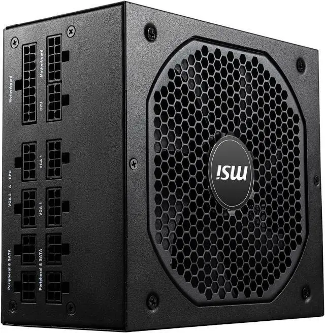Alt view image 8 of 16 - MSI - MPG A850GF PCIE 5.0, 80 GOLD Full Modular Gaming PSU, Japanese Electrolytic capacitor, 850W ATX Power Supply