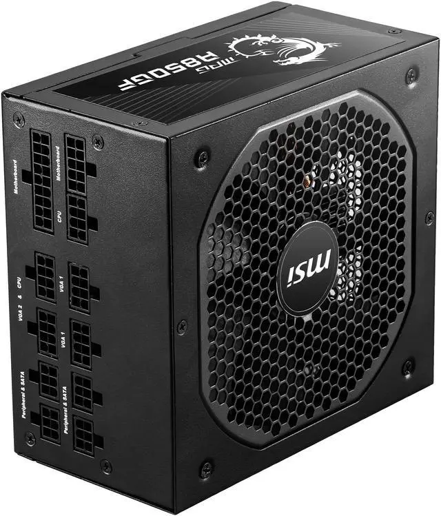 Alt view image 9 of 16 - MSI - MPG A850GF PCIE 5.0, 80 GOLD Full Modular Gaming PSU, Japanese Electrolytic capacitor, 850W ATX Power Supply