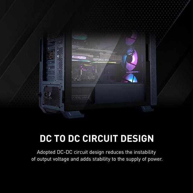 Alt view image 7 of 17 - MSI MAG A650BN 650W ATX 80 PLUS BRONZE Certified Active PFC Power Supply