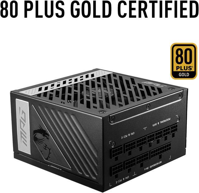  MSI MPG A850GF Gaming Power Supply - Full Modular - 80 PLUS Gold  Certified 850W - 100% Japanese 105°C Capacitors - Compact Size - ATX PSU :  Electronics