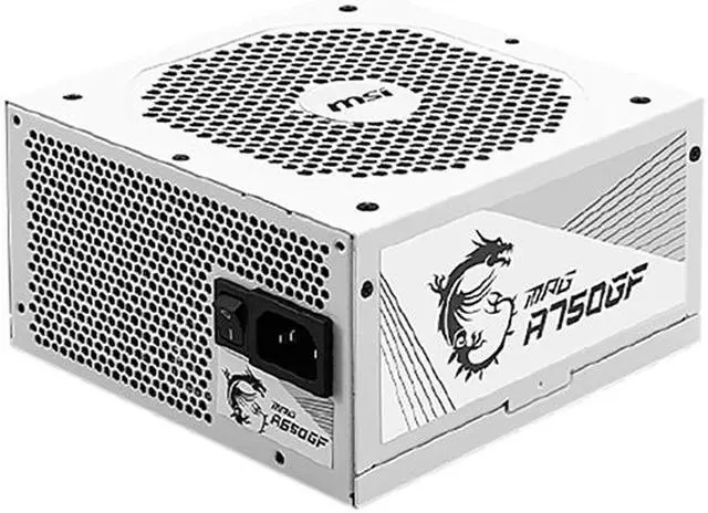Alt view image 2 of 15 - MSI - MPG A750GF WHITE, 80 GOLD Full Modular Gaming PSU, Japanese Electrolytic capacitor, 750W ATX Power Supply
