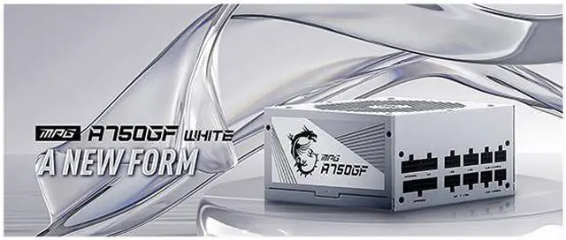 Alt view image 14 of 15 - MSI - MPG A750GF WHITE, 80 GOLD Full Modular Gaming PSU, Japanese Electrolytic capacitor, 750W ATX Power Supply