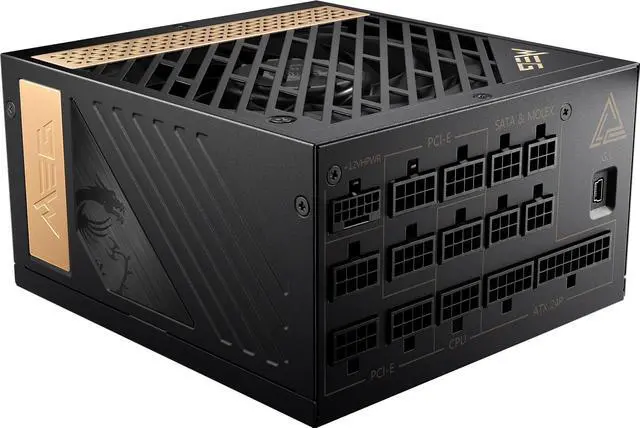 Alt view image 5 of 16 - MSI - MEG Ai1300P PCIE5, 80+ PLATINUM Full Modular Gaming PSU, 12V-2x6 Cable, 5080 5090 ATX 3.1 & PCIE 5.1 Ready, 1300W Power Supply, 10 Year Warranty
