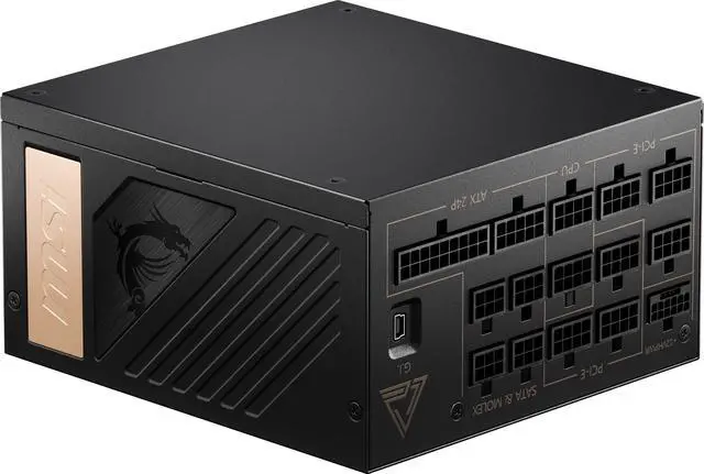 Alt view image 6 of 16 - MSI - MEG Ai1300P PCIE5, 80+ PLATINUM Full Modular Gaming PSU, 12V-2x6 Cable, 5080 5090 ATX 3.1 & PCIE 5.1 Ready, 1300W Power Supply, 10 Year Warranty