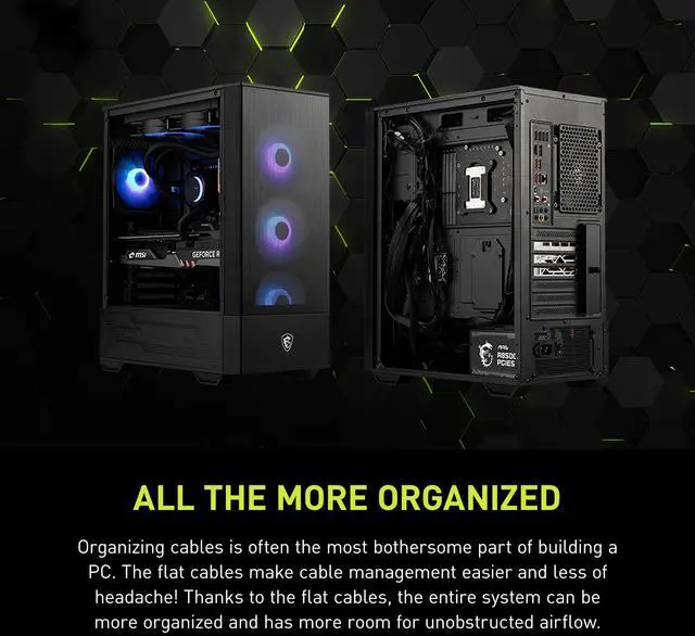 Alt view image 8 of 10 - MSI MAG A850GL PCIE5, Fully Modular Compact Gaming 850W Power Supply, 80+ Gold, ATX 3.1 & PCIe 5.1 Ready, Native Dual-color 12V-2x6 cable, 10 Year Warranty