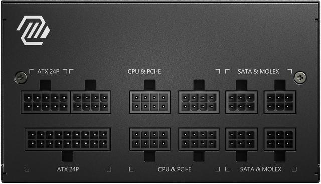Alt view image 3 of 4 - MSI - MAG A650GL, 80 GOLD Fully Modular Gaming PSU, 650W Power Supply, 10 Year Warranty