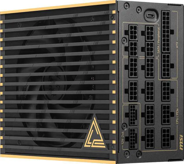 Alt view image 14 of 15 - MSI - MEG Ai1600T PCIE5, 80+ TITANIUM Full Modular Gaming PSU, Dual 12V-2x6 Cable, 5080 5090 ATX 3.1 & PCIE 5.1 Ready, Braided Cable, 1600W Power Supply, 12 Year Warranty