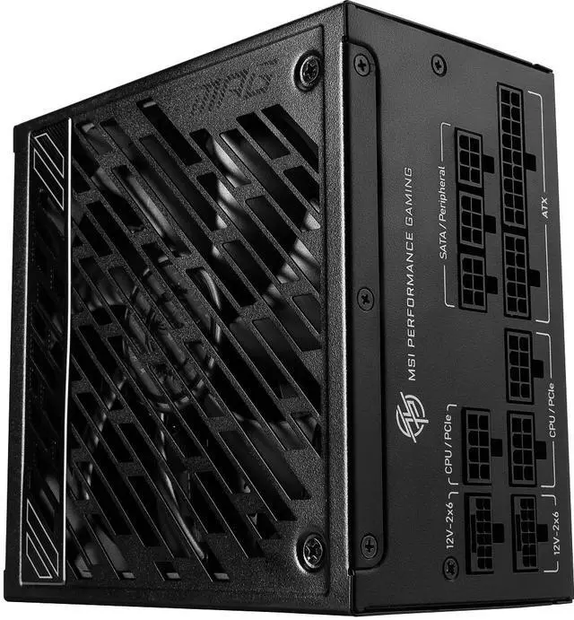 Alt view image 11 of 14 - MSI - MPG A1250GS PCIE5, 80+ Gold Full Modular Gaming PSU, Dual 12V-2x6 Cables, 5090 5080 ATX 3.1 & PCIe 5.1 Ready. Embossed Jacket Cables. 1250W Power Supply, 10 Year Warranty