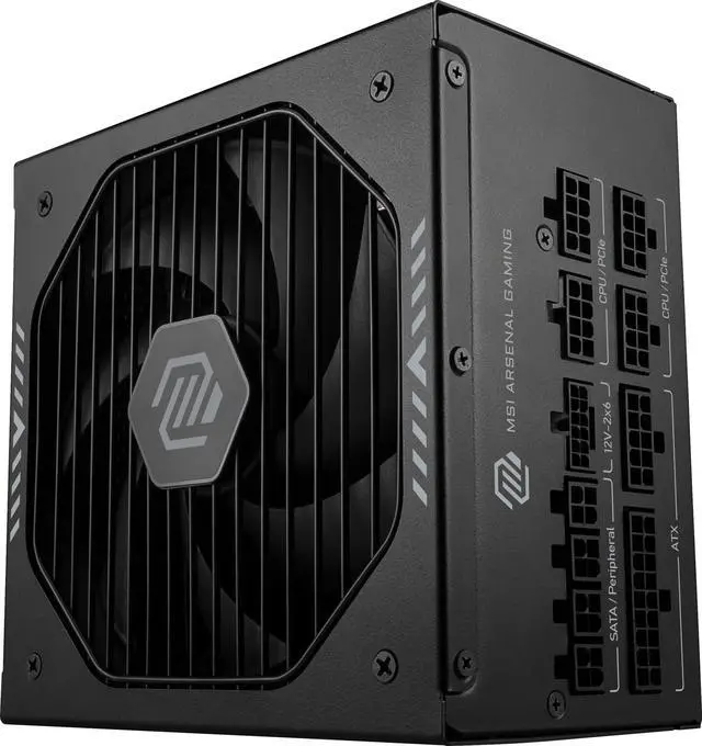 Alt view image 3 of 12 - MSI MAG A1000GLS PCIE5, Fully Modular Gaming 1000W Power Supply, 80 PLUS Gold, ATX 3.1 & PCIe 5.1 Ready, Native Dual-color 12V-2x6 connector, Semi Digital, Embossed Jacket Cables, 10 Year Warranty