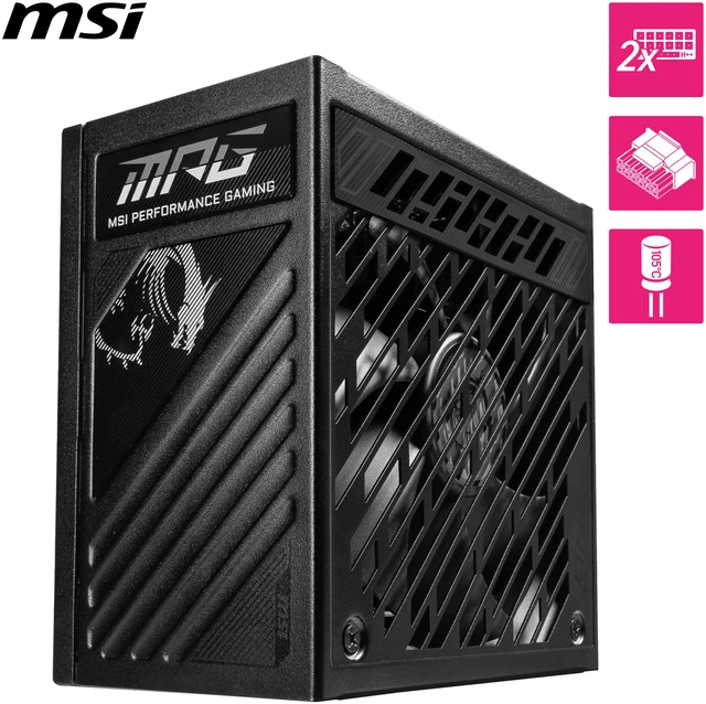 Alt view image 3 of 8 - MSI MPG A1250GS PCIE5 II, Fully Modular Gaming 1250W Power Supply, 80+ Gold, Dual 12V-2x6 Cables, Server-Grade Capacitor, ATX 3.1 & PCIe 5.1 Ready, Low-Noise, 8-pin PCIe x 3, 10 Year Warranty
