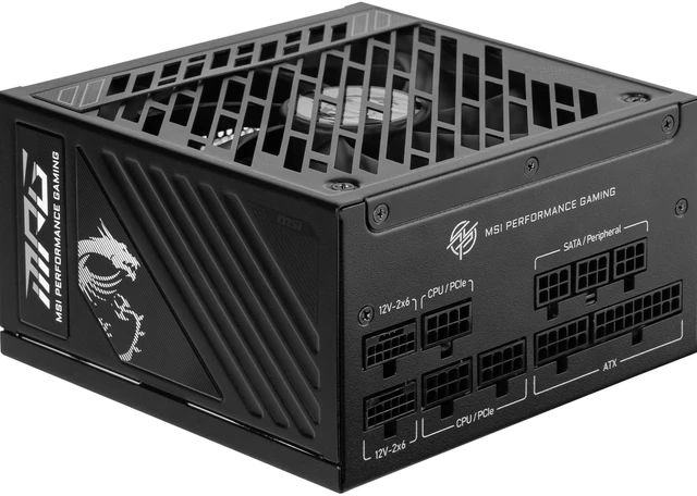 Alt view image 2 of 8 - MSI MPG A1000GS PCIE5 II, Fully Modular Gaming 1000W Power Supply, 80+ Gold, Dual 12V-2x6 Cables, Server-Grade Capacitor, ATX 3.1 & PCIe 5.1 Ready, Low-Noise, 8-pin PCIe x 3, 10 Year Warranty