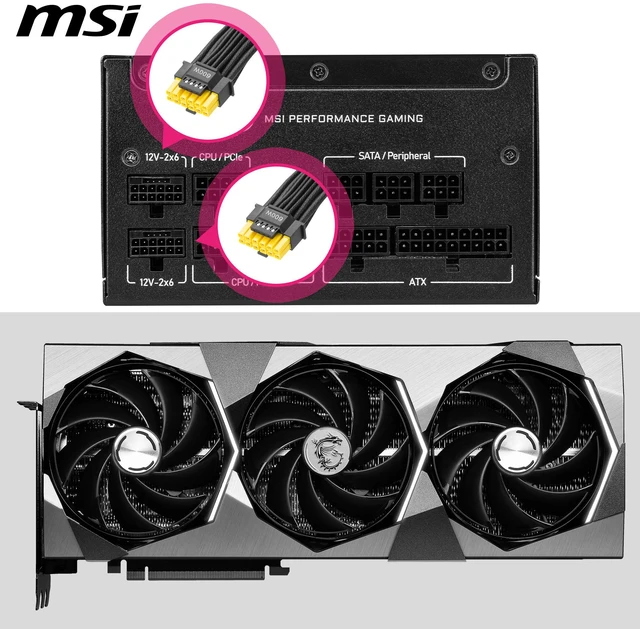 Alt view image 5 of 8 - MSI MPG A1000GS PCIE5 II, Fully Modular Gaming 1000W Power Supply, 80+ Gold, Dual 12V-2x6 Cables, Server-Grade Capacitor, ATX 3.1 & PCIe 5.1 Ready, Low-Noise, 8-pin PCIe x 3, 10 Year Warranty