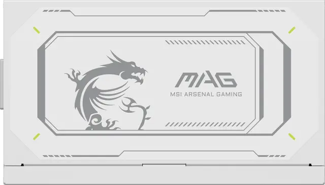 Alt view image 10 of 12 - MAG A1000GL PCIE5 WHITE, USA, 1000W, Fully-Modular, 80 Plus Gold, Bilingual Color Box, Solid wood pallet packing