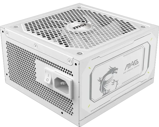 Alt view image 5 of 12 - MAG A1000GL PCIE5 WHITE, USA, 1000W, Fully-Modular, 80 Plus Gold, Bilingual Color Box, Solid wood pallet packing