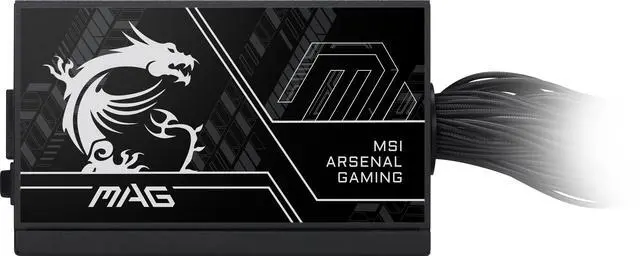 Alt view image 3 of 7 - MSI MAG A750BN PCIE5, Non-Modular Compact Gaming 750W Power Supply, 80+ Bronze, ATX 3.1 & PCIe 5.1 Ready, Low-Noise Fan, Embossed Jacket Cables, 5 Year Warranty