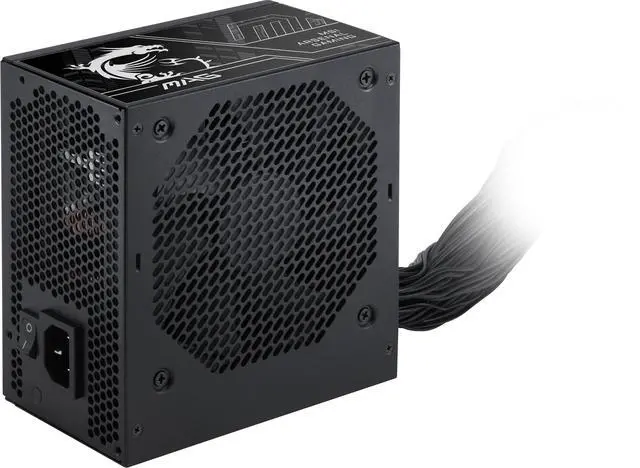 Alt view image 6 of 7 - MSI MAG A750BN PCIE5, Non-Modular Compact Gaming 750W Power Supply, 80+ Bronze, ATX 3.1 & PCIe 5.1 Ready, Low-Noise Fan, Embossed Jacket Cables, 5 Year Warranty