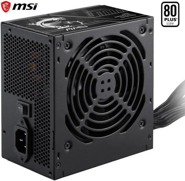 Alt view image 3 of 7 - MSI MAG A500DN II 500 W ATX12V Non-Modular Active PFC Power Supply