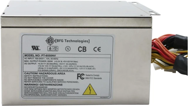 Alt view image 3 of 6 - BFG Tech BFGR550PSU 550 W ATX Power Supply
