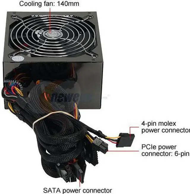 Alt view image 4 of 7 - BFG Tech GS-550 550 W ATX12V V2.2 / EPS12V V2.8 SLI Ready CrossFire Ready Power Supply - OEM