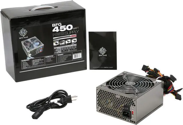 Alt view image 7 of 7 - BFG Tech BFGE450WPSU 450 W ATX 12V v2.2 Power Supply