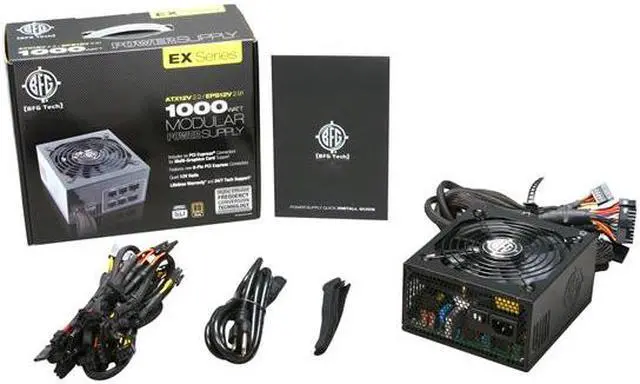 Alt view image 7 of 7 - BFG Tech EX-1000 1000 W ATX12V 2v.2/EPS12V v2.91 SLI Ready CrossFire Ready 80 PLUS BRONZE Certified Modular Power Supply