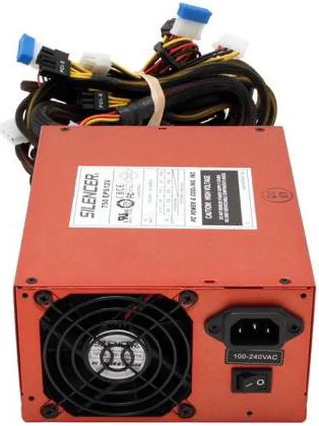 Alt view image 3 of 7 - PC Power & Cooling Silencer 750 Quad - Copper 750W Continuous @ 40°C (825W Peak) EPS12V SLI Certified CrossFire Ready Active PFC Power Supply