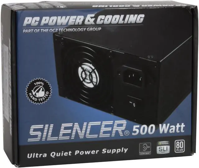 Alt view image 9 of 9 - PC Power and Cooling Silencer PPCS500 500 W ATX12V / EPS12V SLI Ready CrossFire Ready 80 PLUS Certified Active PFC Power Supply compatible with core i7