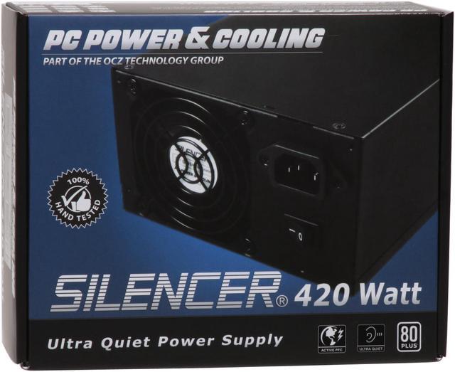 Alt view image 9 of 9 - PC Power and Cooling Silencer PPCS420X 420 W ATX12V 80 PLUS Certified Active PFC Power Supply