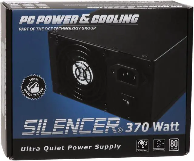 Alt view image 9 of 9 - PC Power and Cooling Silencer PPCS370X 370 W ATX12V 80 PLUS Certified Active PFC Power Supply