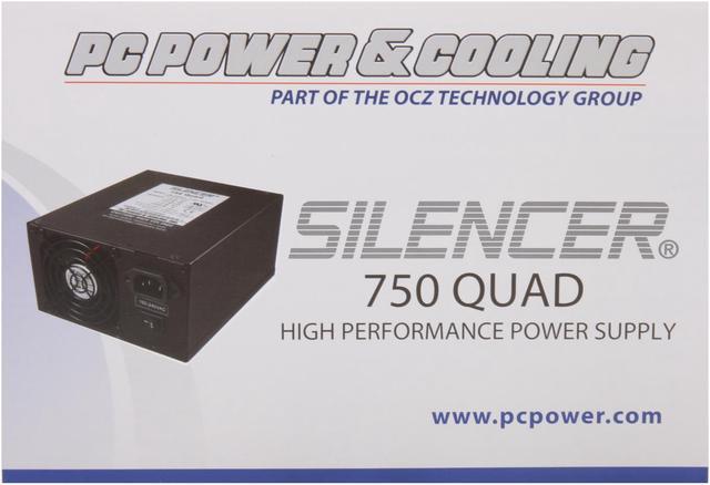 Alt view image 8 of 9 - PC Power & Cooling Silencer PPCS750QBL 750W ATX12V / EPS12V SLI Certified CrossFire Ready 80 PLUS Certified Active PFC Power Supply