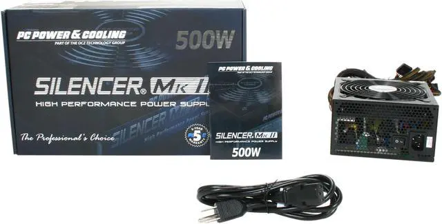 Alt view image 6 of 6 - PC Power and Cooling Silencer Mk II 500W High Performance SLI CrossFire ready Power Supply