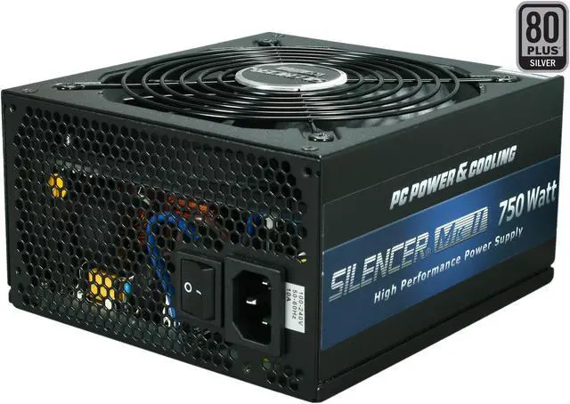 Main image of PC Power and Cooling Silencer Mk II 750W High Performance 80PLUS Silver SLI CrossFire Intel Haswell Ready Power Supply