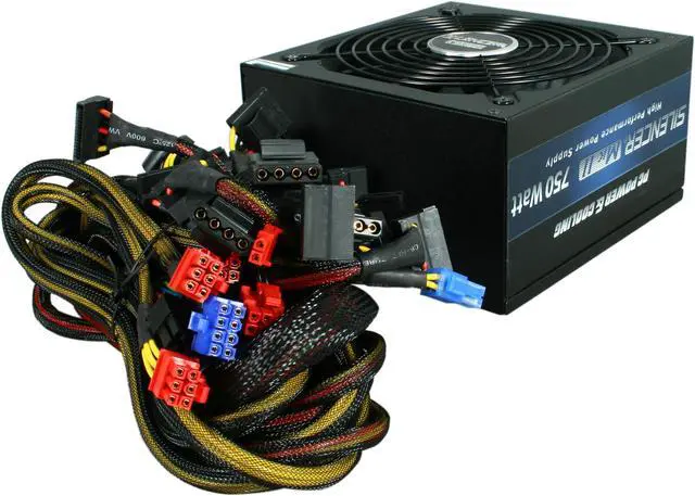 Alt view image 4 of 7 - PC Power and Cooling Silencer Mk II 750W High Performance 80PLUS Silver SLI CrossFire Intel Haswell Ready Power Supply