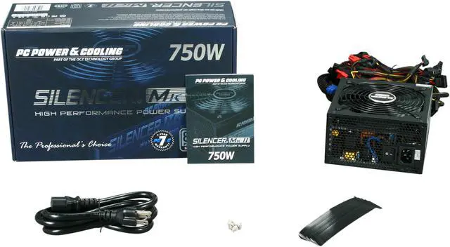 Alt view image 7 of 7 - PC Power and Cooling Silencer Mk II 750W High Performance 80PLUS Silver SLI CrossFire Intel Haswell Ready Power Supply