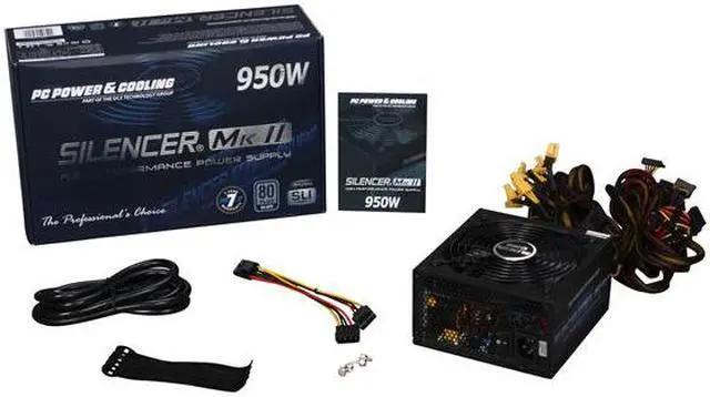 Alt view image 7 of 7 - PC Power and Cooling Silencer Mk II 950W High Performance 80PLUS Silver SLI CrossFire Intel Haswell Ready Power Supply