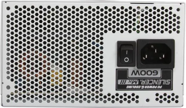 Alt view image 2 of 7 - PC Power & Cooling Silencer MKIII Series 600 Watt 80+ Bronze Semi-Modular Active PFC Industrial Grade ATX PC Power Supply (PPCMK3S600)